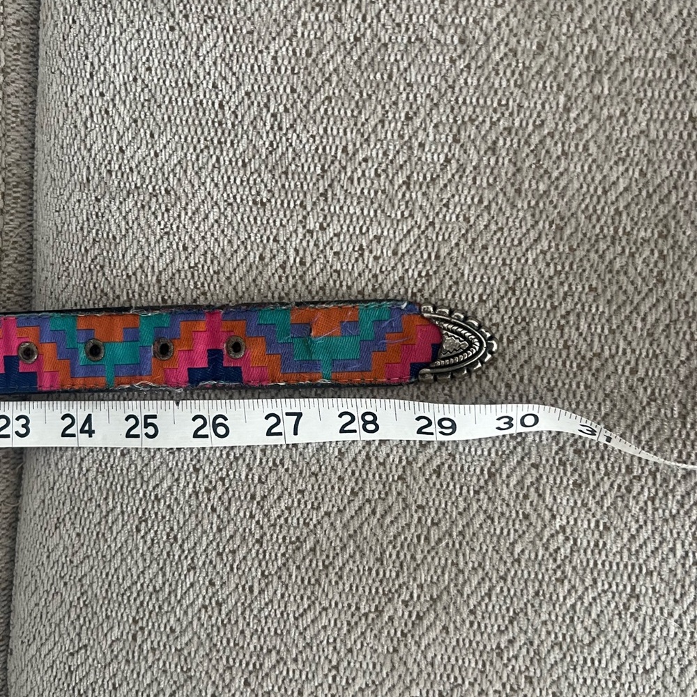 Vintage novo Colorful Striped Women's Belt - Picture 8 of 8